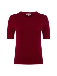 Marie Lund Sweter Kobiety drobna dzianina czerwony, L. Czerwone swetry nierozpinane damskie Marie Lund, l, bez wzorów, z dzianiny, bez kołnierzyka, bez ramiączek. Za 159.95 zł.