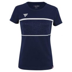 Koszulka damska Tecnifibre Team Tech. Niebieskie bluzki damskie TECNIFIBRE, m, bez wzorów, sportowe, bez kołnierzyka, bez ramiączek. Za 179.99 zł.