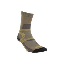 Skarpety myśliwskie S500. Brązowe buty sportowe męskie SOLOGNAC, bez wzorów, z bawełny. Za 19.99 zł.