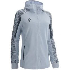 Bluza damska Macron Aphrodite. Szare bluzy damskie Macron, na jesień, xl, bez wzorów, z materiału, klasyczne, bez ramiączek, z kapturem. Za 296.50 zł.