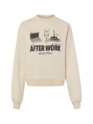 Another Cotton Lab Bluza Kobiety beżowy, S. Brązowe bluzy damskie Another Cotton Lab, s, bez wzorów, bez ramiączek, bez kaptura. Za 379.95 zł.