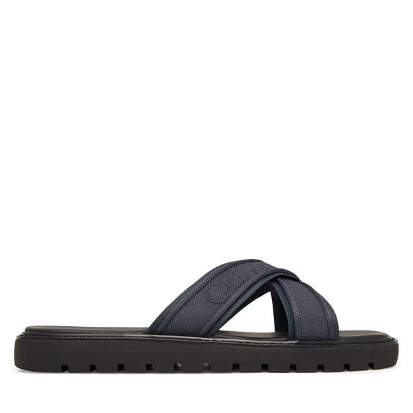 Klapki Calvin Klein. Niebieskie klapki męskie Calvin Klein, bez wzorów, bez zapięcia. Za 287.99 zł.