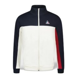 Kurtka z dresu Le Coq Sportif Tri SP N°1. Białe kurtki męskie le coq sportif, m, bez wzorów, z dresówki, eleganckie, bez kaptura. Za 425.55 zł.
