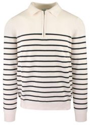 Lekki Sweter z Rozpinanym Dekoltem Polo - Brave Soul - Kremowy. Białe swetry męskie Brave Soul, l, bez wzorów, z poliamidu, bez kołnierzyka, bez ramiączek. Za 119.00 zł.
