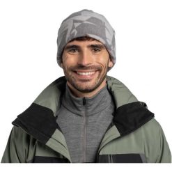 Czapka BUFF POLAR PRINTS BEANIE BONDU. Szare czapki damskie Buff, bez wzorów, z polaru, sportowe. W wyprzedaży za 112.43 zł.