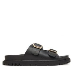Klapki MEXX. Czarne klapki damskie Mexx, bez wzorów, bez obcasa, bez zapięcia. Za 229.99 zł.