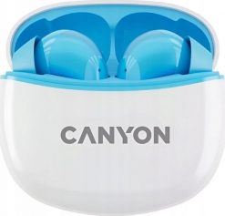 Słuchawki Canyon CANYON Słuchawki dokanałowe TWS-5 Etui Niebieskie. Niebieskie słuchawki dokanałowe Canyon. Za 79.97 zł.