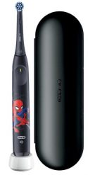 Szczoteczka magnetyczna Oral-B iO Kids Marvel Spiderman + Etui czarny. Czarne szczoteczki elektryczne Oral-B. Za 221.00 zł.
