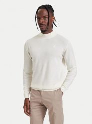 KARL LAGERFELD Golf 655002 564399 Beżowy jasny Regular Fit. Brązowe swetry męskie KARL LAGERFELD, m, bez wzorów, z wełny, bez kołnierzyka, bez ramiączek. Za 569.99 zł.
