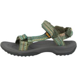 Buty do chodzenia damskie Teva Terra FI Lite. Zielone obuwie trekkingowe damskie Teva, z materiału, bez zapięcia. Za 654.00 zł.