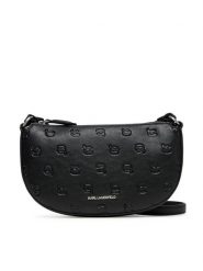 KARL LAGERFELD Torebka A3W32090 Czarny. Czarne listonoszki damskie KARL LAGERFELD, bez wzorów, ze skóry, bez dodatków. Za 449.99 zł.