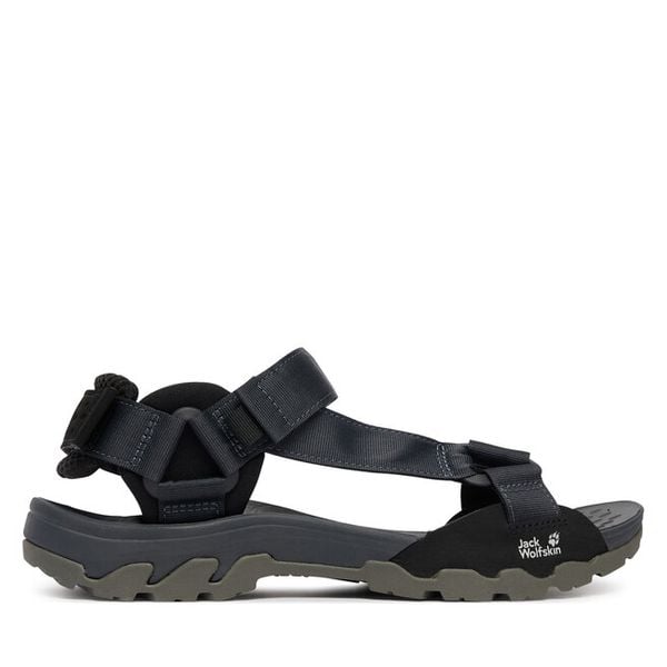 Sandały Jack Wolfskin. Czarne sandały damskie Jack Wolfskin, bez wzorów, bez obcasa, bez zapięcia. Za 274.99 zł.