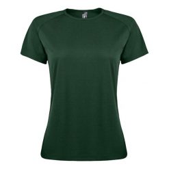 Koszulka Damska Sportowa Raglanowa. Czerwone koszulki sportowe damskie SOL'S, m, bez wzorów, bez ramiączek, trekkingowe. Za 45.99 zł.