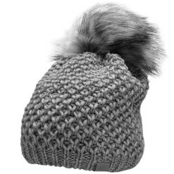 Czapka damska 4F. Szare czapki damskie 4F, na zimę, bez wzorów, z materiału, sportowe. Za 52.99 zł.