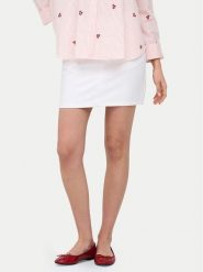 ONLY Spódnica jeansowa Stella 15339630 Biały Regular Fit. Białe spódnice damskie ONLY, l, bez wzorów, z bawełny. Za 139.99 zł.