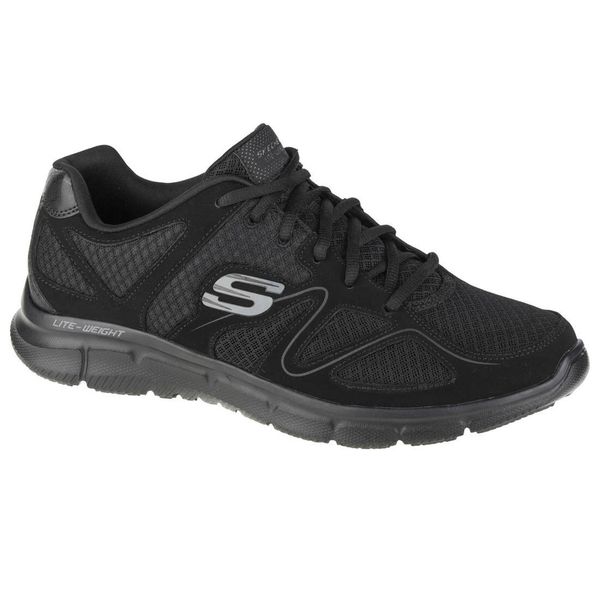 Męskie VERSE FLASH POINT Sneakersy Czarny. Czarne buty sportowe męskie Skechers, bez wzorów, z materiału, bez zapięcia. Za 229.99 zł.
