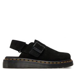 Sandały Dr. Martens. Czarne sandały damskie Dr. Martens, bez wzorów, bez obcasa, na płaskiej podeszwie, bez zapięcia. Za 449.99 zł.