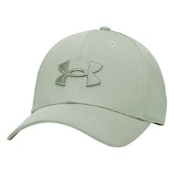 Czapka sportowa, oddychająca Unisex - Blitzing Low Cap. Zielone czapki damskie Under Armour, bez wzorów, z materiału, eleganckie. Za 118.00 zł.