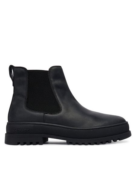 Blauer Sztyblety F5IUKA02/LEA Czarny. Czarne botki męskie Blauer, bez wzorów, ze skóry, bez obcasa, bez zapięcia. Za 555.99 zł.