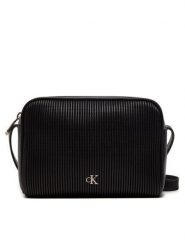 Calvin Klein Torebka K60K612736 Czarny. Czarne listonoszki damskie Calvin Klein, bez wzorów, ze skóry, bez dodatków. Za 219.99 zł.