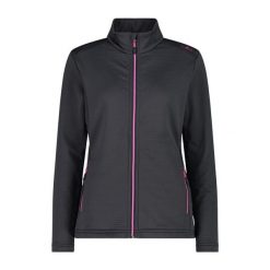 Bluza damska turystyczna CMP 31E1846. Szare bluzy damskie CMP, l, bez wzorów, z materiału, bez ramiączek, z kapturem. Za 363.55 zł.
