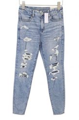 American Eagle Outfitters Curvy Jegging Dream Blue damskie jeansy stretch W28. Niebieskie jeansy damskie Erima, bez wzorów, z bawełny. Za 284.99 zł.