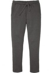 Spodnie sportowe. Szare spodnie sportowe męskie bonprix, l, bez wzorów, z dresówki. Za 82.99 zł.