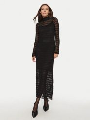 Dixie Sukienka koktajlowa AIVUKAEA Czarny Regular Fit. Czarne sukienki damskie Dixie, s, bez wzorów, z syntetyku, wizytowe, bez kołnierzyka, bez ramiączek. Za 519.99 zł.