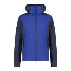 Kurtka hybridowa z kapturem CMP. Niebieskie kurtki męskie CMP, bez wzorów, sportowe, z kapturem. Za 506.50 zł.