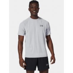 Koszulka sportowa męska Mountain Hardwear Crater Lake. Szare koszulki sportowe męskie MOUNTAIN HARDWEAR, m, bez wzorów, bez ramiączek, trekkingowe. Za 279.00 zł.