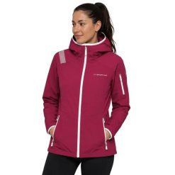 Kurtka trekkingowa damska La Sportiva Albinga. Czerwone kurtki sportowe damskie La Sportiva, na zimę, l, bez wzorów, z hardshellu, bez ramiączek, z kapturem, narciarskie. Za 437.00 zł.