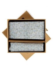 Finshley & Harding London Krawat i poszetka z jedwabiu Mężczyźni Jedwab niebieski|zielony, ONE SIZE. Niebieskie krawaty i muchy Finshley & Harding London, bez wzorów, z jedwabiu. Za 199.95 zł.