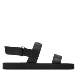 Sandały Giuseppe Zanotti. Czarne sandały męskie Giuseppe Zanotti, bez wzorów, bez zapięcia. Za 2,119.00 zł.