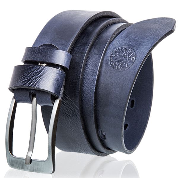 Skórzany pasek LIC35-0 GNGRANAT 135. Paski męskie ze skóry. Za 99.99 zł.