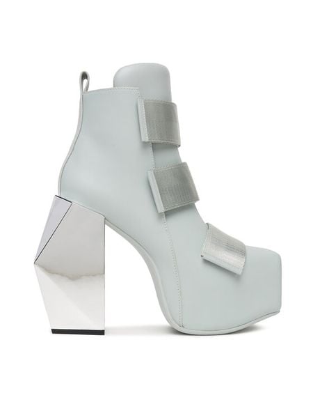 United Nude Botki Stage Tron 1094290516 Szary. Szare botki damskie United Nude, bez wzorów, ze skóry, bez obcasa, na słupku, bez zapięcia. Za 1,739.00 zł.