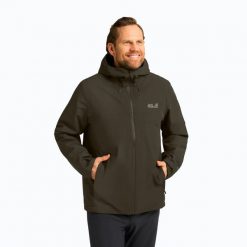 Kurtka ocieplana męska Jack Wolfskin Wisper Ins. Zielone kurtki męskie Jack Wolfskin, na zimę, l, bez wzorów, z materiału, bez kaptura. Za 1,099.00 zł.