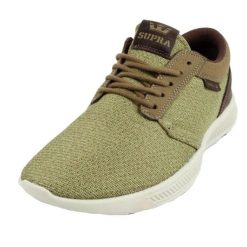 Trampki Męskie Bieganie. Zielone trampki męskie Supra, bez wzorów, bez zapięcia. Za 189.99 zł.