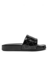 Tory Burch Klapki 158656 Czarny. Czarne klapki damskie Tory Burch, bez wzorów, ze skóry, bez obcasa, bez zapięcia. Za 499.99 zł.
