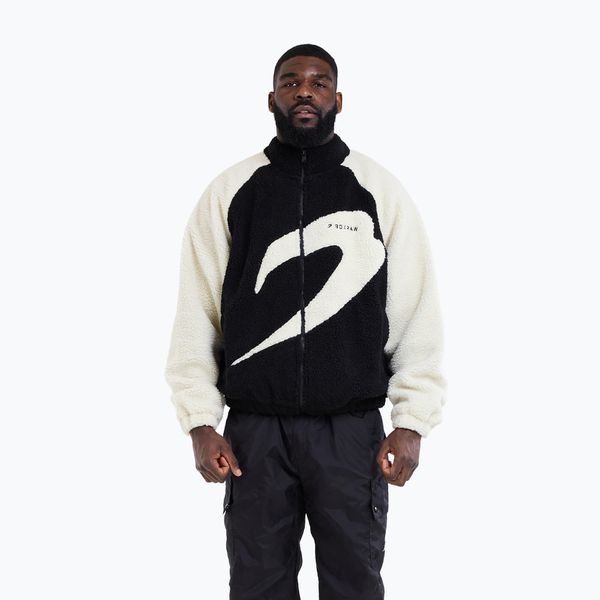 Kurtka męska BOXRAW Walker Sherpa. Czarne kurtki męskie BOXRAW, m, bez wzorów, z materiału, eleganckie, bez kaptura. Za 649.99 zł.
