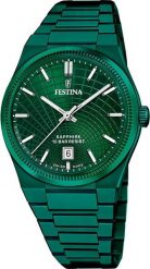 Zegarek męski Festina F20079-1 zielony. Zielone zegarki męskie Festina, bez wzorów. Za 1,965.26 zł.