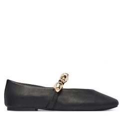 Baleriny Steve Madden. Czarne balerinki damskie Steve Madden, bez wzorów, bez obcasa, bez zapięcia. Za 519.99 zł.