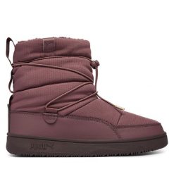 Śniegowce Puma. Brązowe śniegowce damskie Puma, bez zapięcia. Za 349.99 zł.