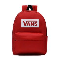 Plecak szkolny miejski Vans Old Skool Boxed Backpack VN0A7SCH6UA1. Czerwone plecaki męskie Vans, bez wzorów, sportowe. Za 138.00 zł.