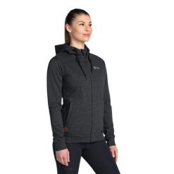 Bluza damska Kilpi Bery. Czarne bluzy damskie Kilpi, l, bez wzorów, casualowe, bez ramiączek, bez kaptura. Za 189.67 zł.