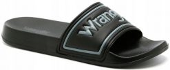 Wrangler Klapki męskie Wrangler Averell czarne 20261059 25Y 42. Czarne klapki męskie Wrangler, bez wzorów, bez zapięcia. Za 80.99 zł.