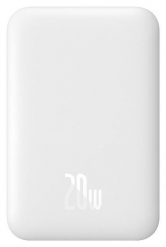 Baseus Magnetic Mini 6000mAh 20W MagSafe biały. Białe powerbanki . Za 88.90 zł.