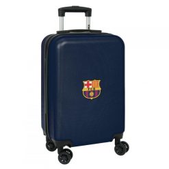 FC Barcelona walizka kabinowa podręczna na kółkach 612429851 55 x 34,5 x 20 cm. Niebieskie walizki damskie FC BARCELONA, bez wzorów, z materiału. Za 414.85 zł.