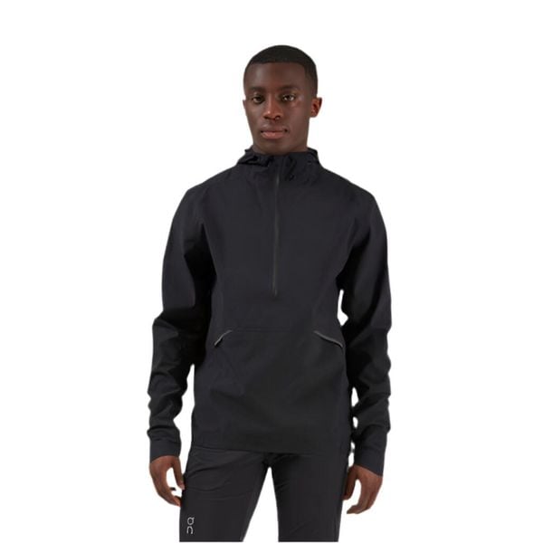 Kurtka męska On Waterproof Anorak. Czarne kurtki męskie On, l, bez wzorów, z materiału, bez kaptura, do biegania. Za 1,089.00 zł.