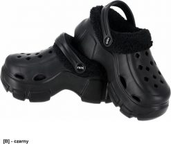 Reis BCCOZY Klapki z tworzywa EVA ocieplane futerkiem, wyprofilowana podeszwa zabezpiecza stopę przed ześlizgnięciem, otwory zapewniają czarny 37. Czarne klapki damskie Reis, bez wzorów, bez zapięcia. Za 57.31 zł.
