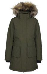 Dlx Ellington - Kurtka parka damska Dark Vine. Zielone kurtki damskie DLX, na zimę, m, bez wzorów, z futra. Za 842.99 zł.